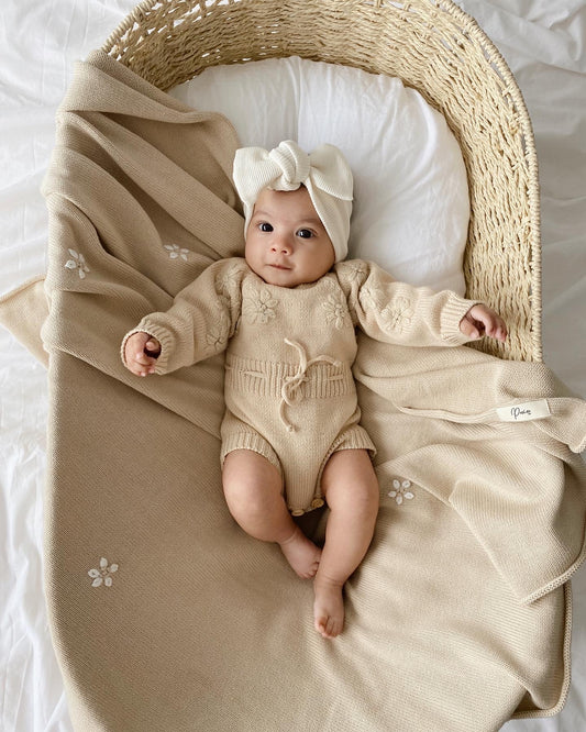 Eva Rib Topknot Headband | Ivory