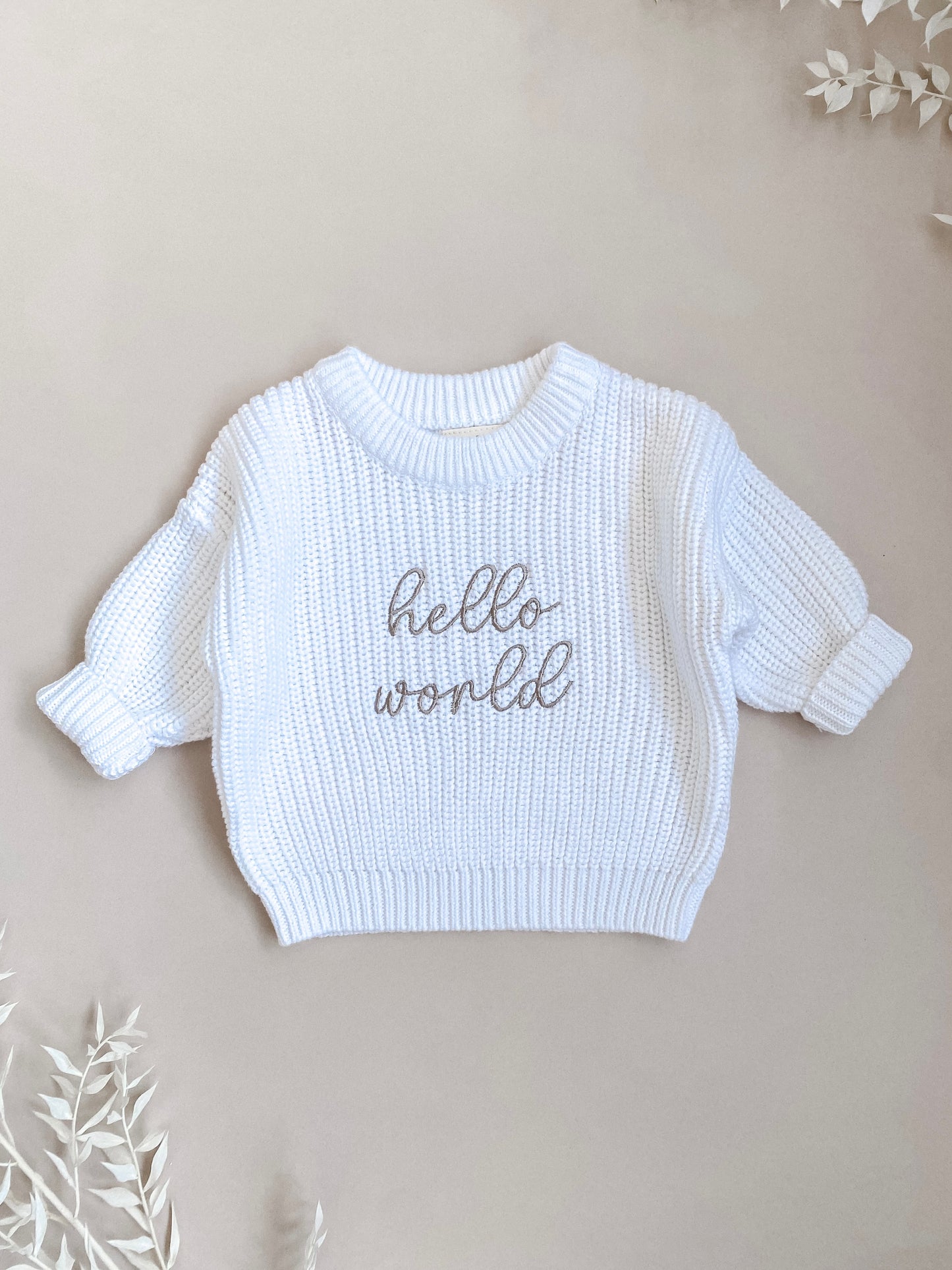 Hello world baby clothes - jumper