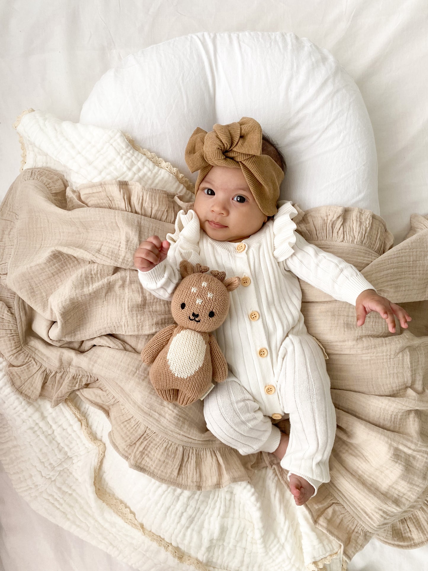 baby headband - caramel