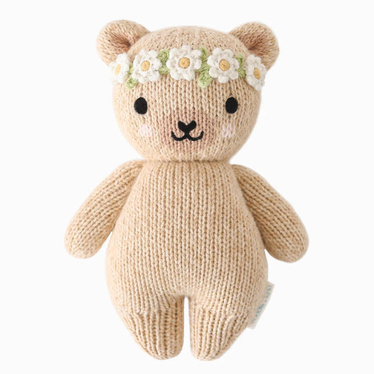 Baby Honey Bear | Ivory Floral | Cuddle+Kind