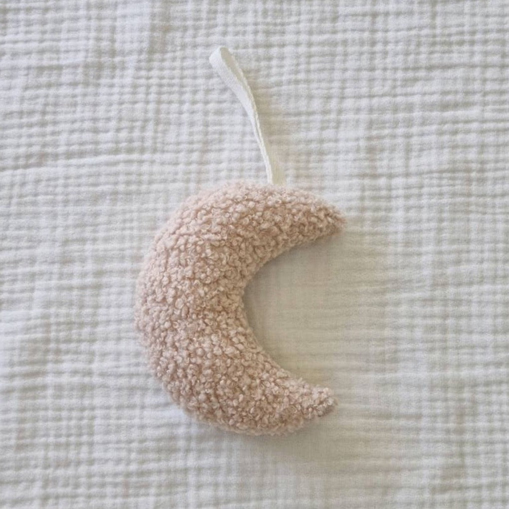 Boucle Moon Nursery Decoration | Dummy Holder