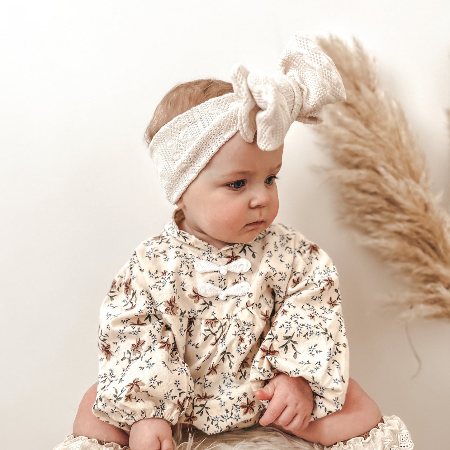 Arabella Oversized Topknot Headband | Oat