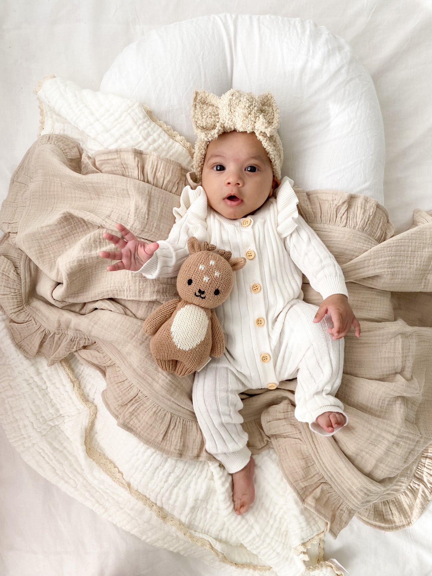 Boucle Topknot Headband | Cookie