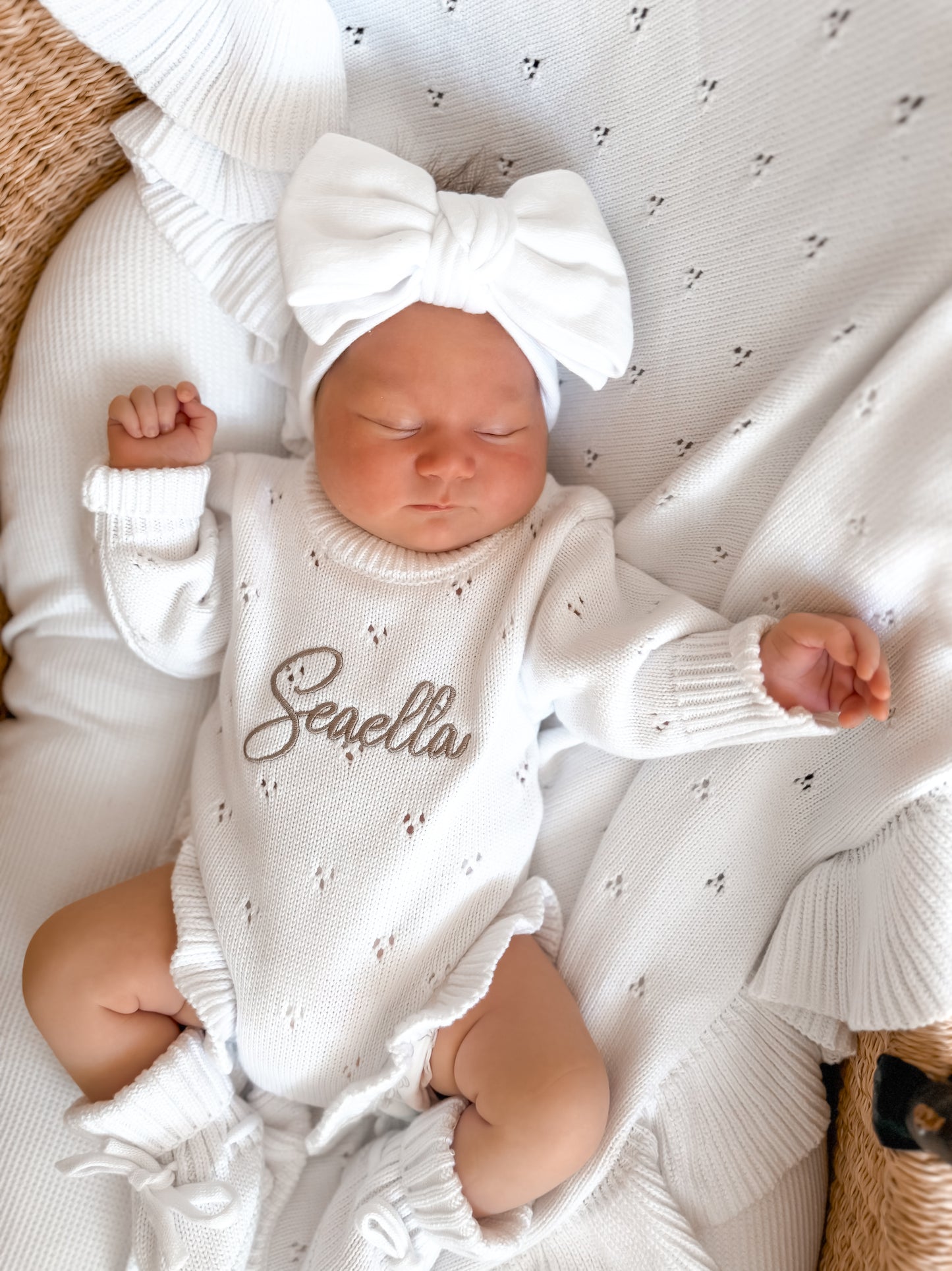 personalised baby girl romper