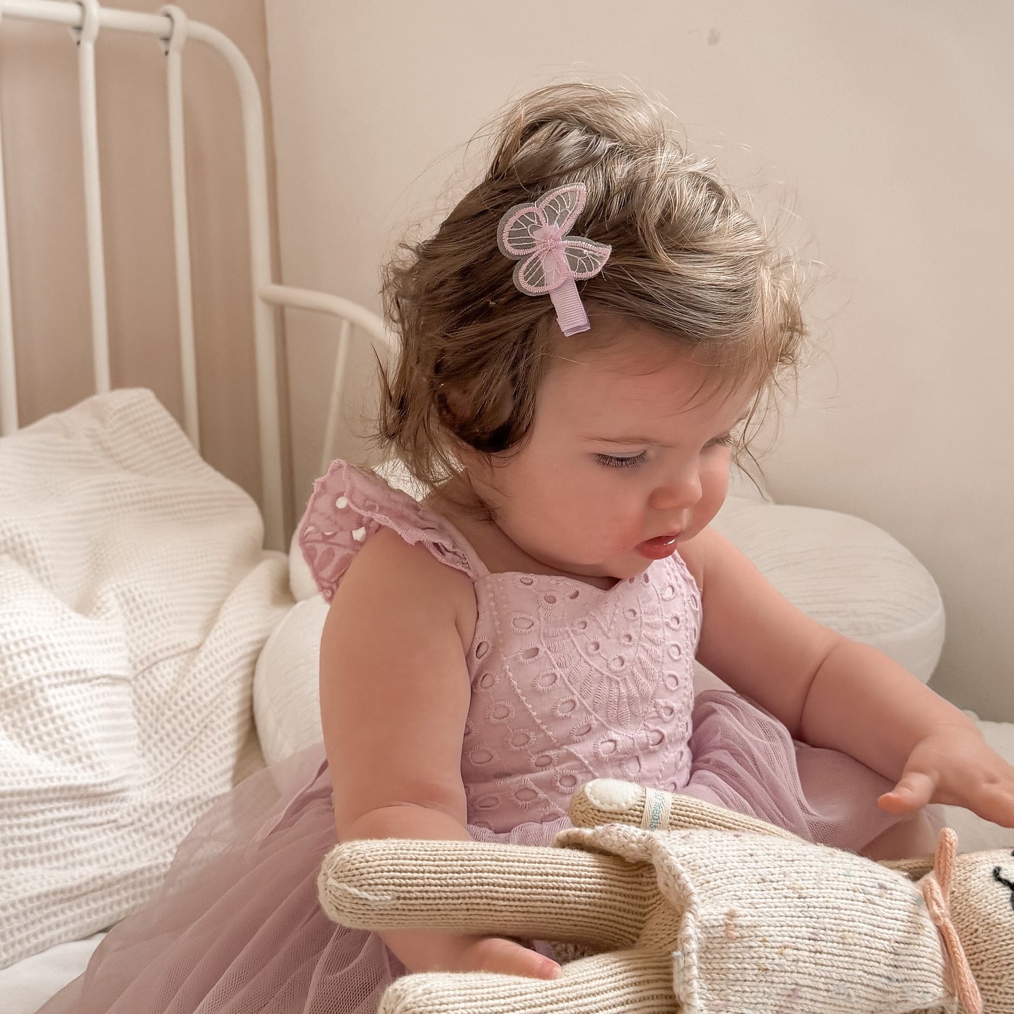 butterfly hair clip | lilac