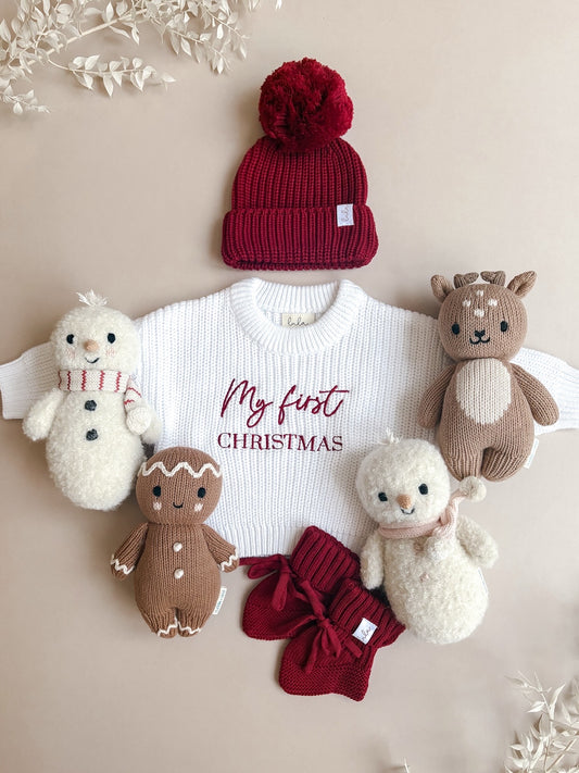 my first Christmas baby jumper