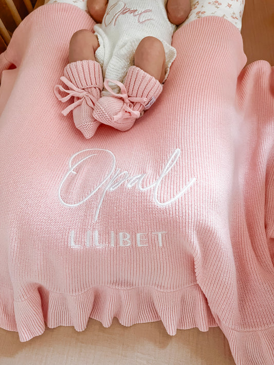 personalised baby blanket