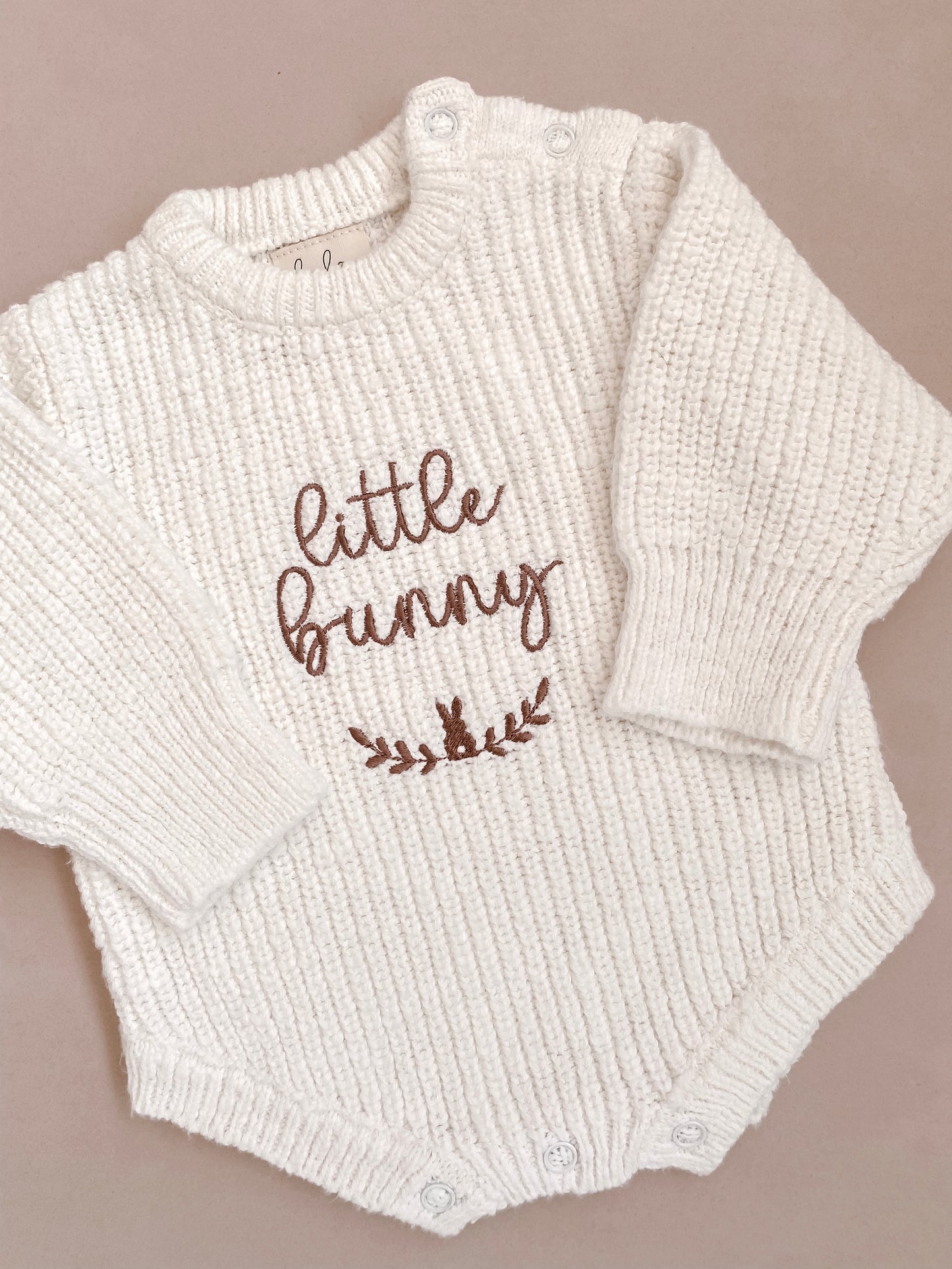 embroidered baby romper