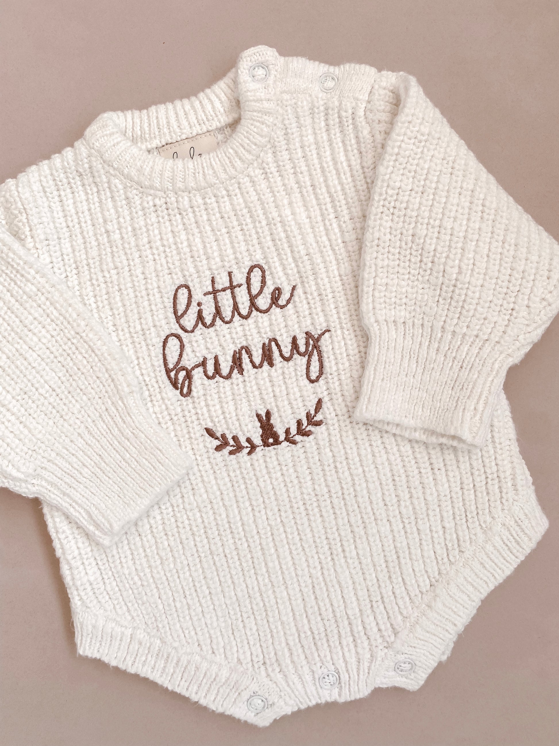 embroidered baby romper