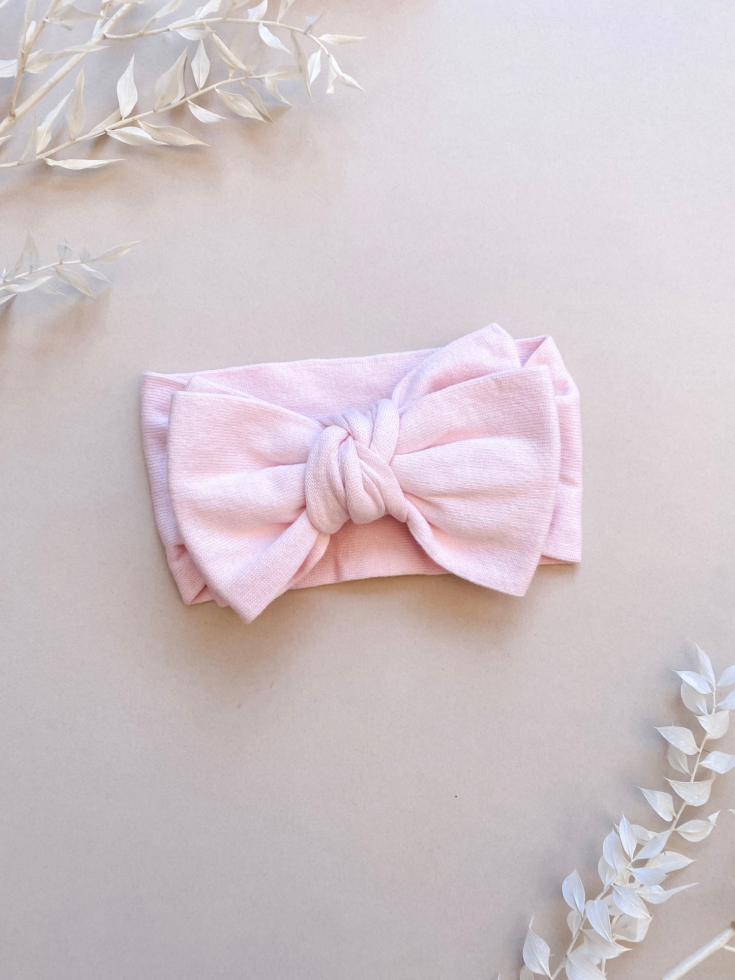 Knit Oversized Topknot Headband | Blossom Pink