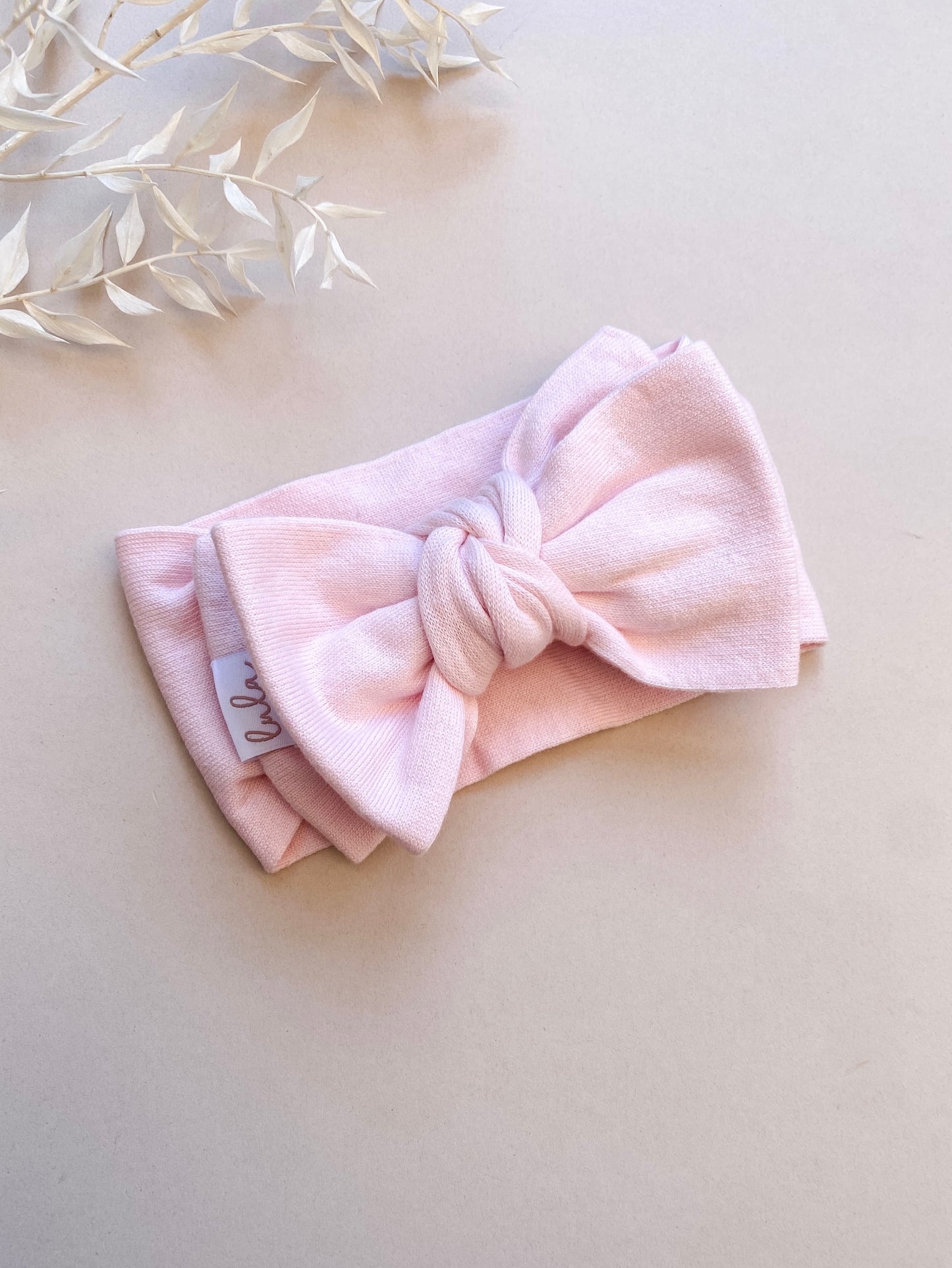 baby headband - pink bow