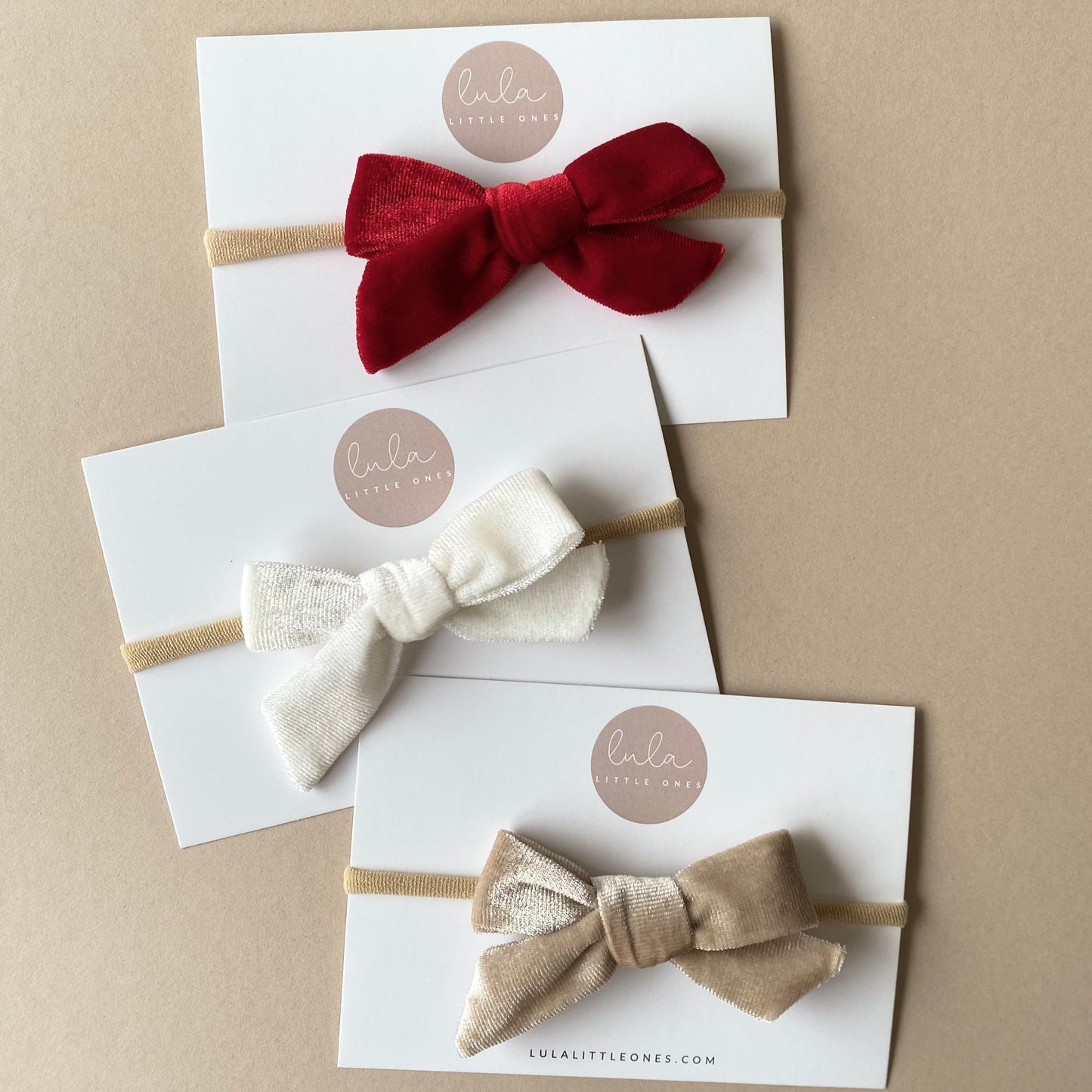 Velvet Bow | Ruby Red