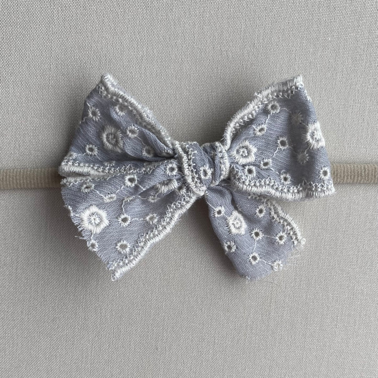 Embroidered Headband | Blue