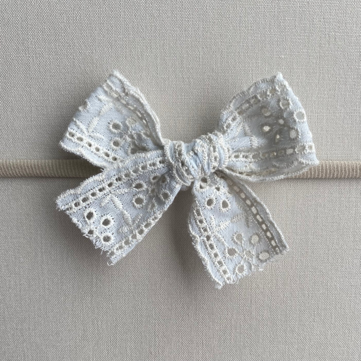 Embroidered Headband | Light Blue