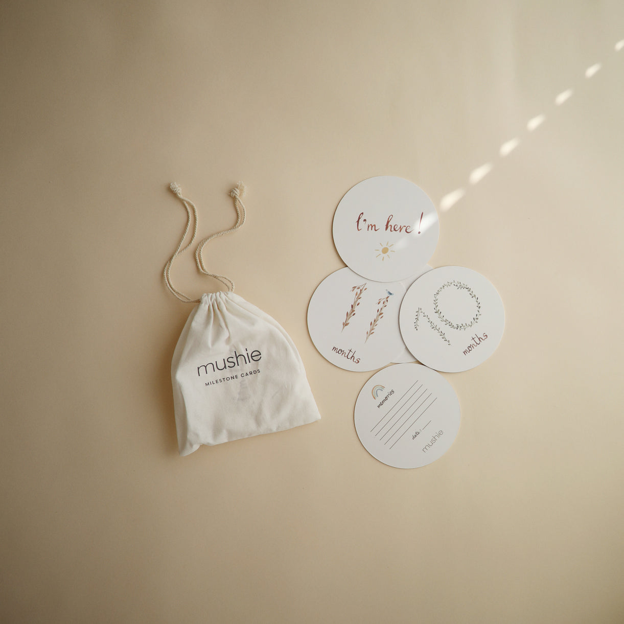 Mushie Baby Milestone Cards