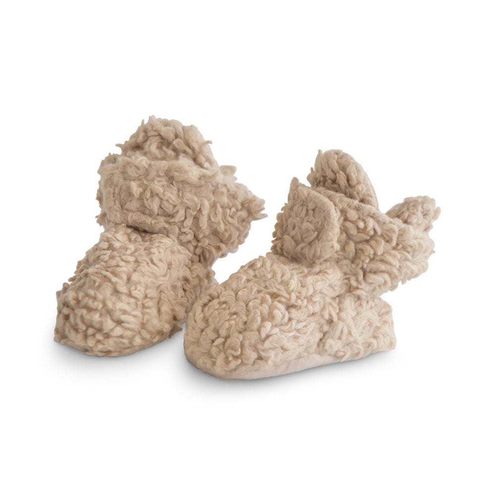 Mushie Cosy Baby Booties | Oatmeal