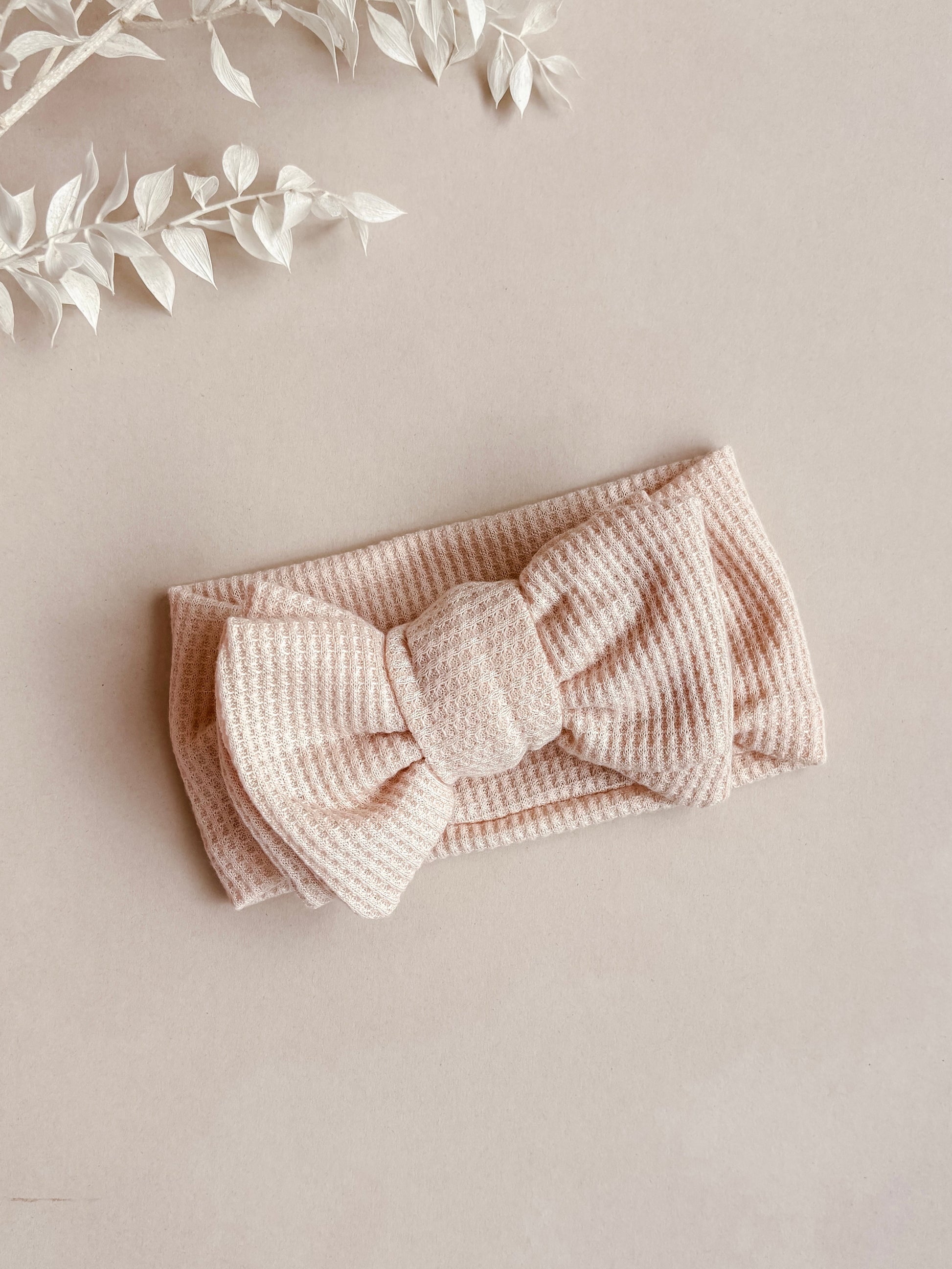baby headband - petal peach