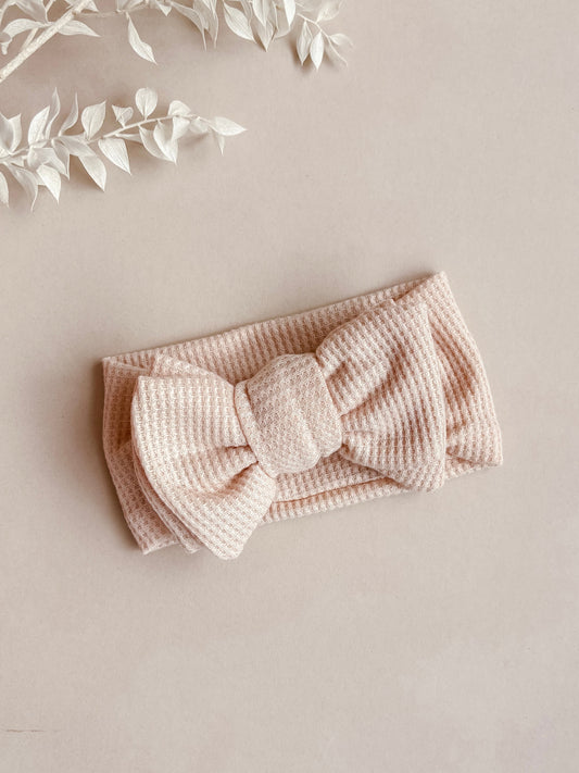 baby headband - petal peach