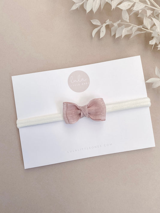 Dainty Bow Headband | Lilac