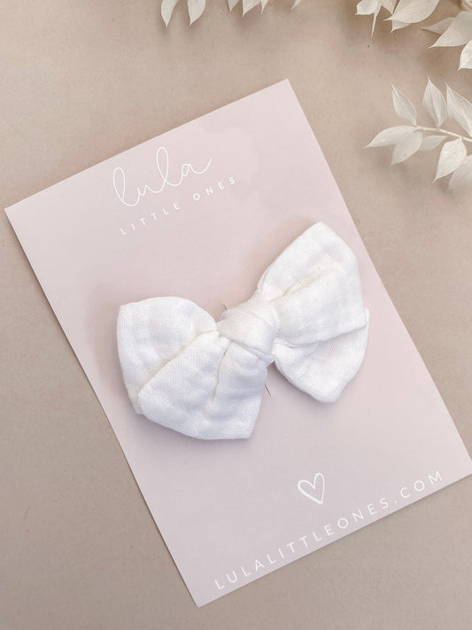 Bow Hair Clip | Milk