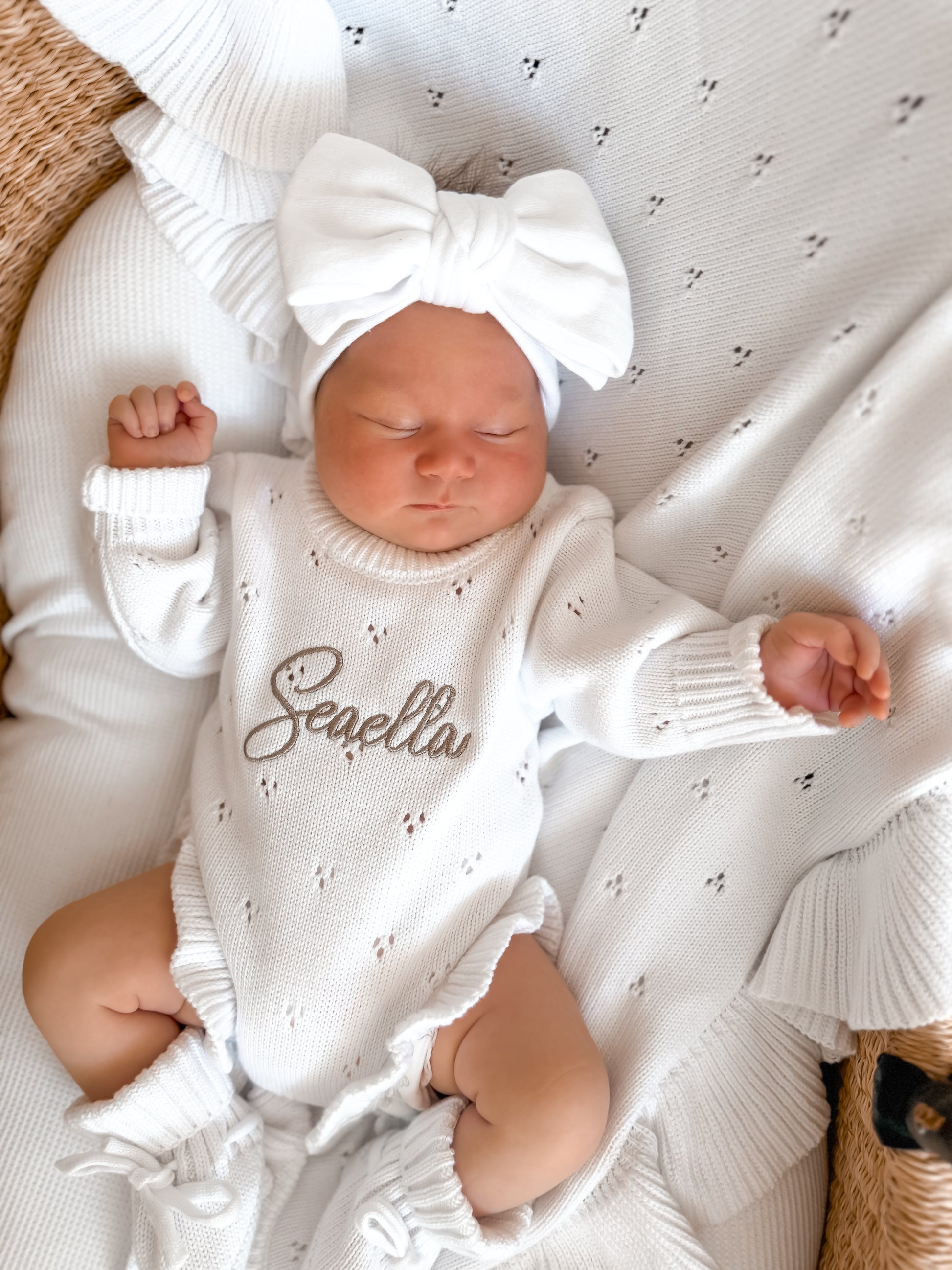 personalised baby girl romper