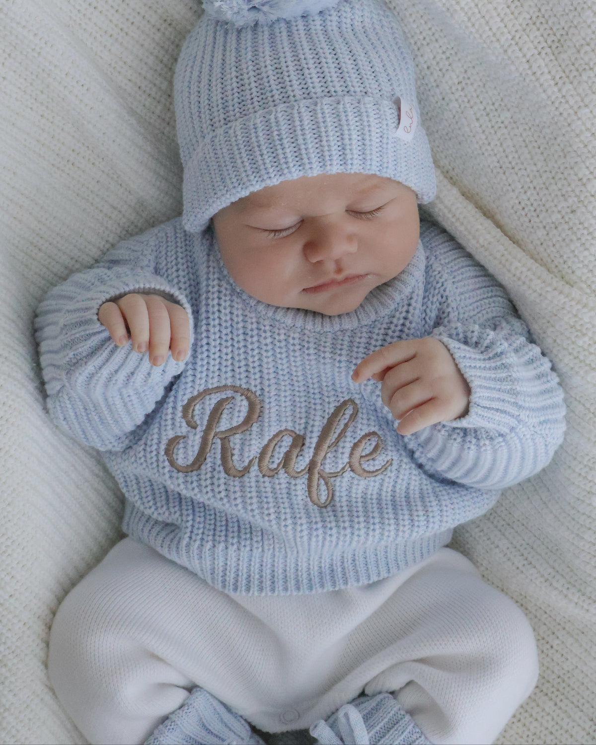 personalised baby jumper - blue
