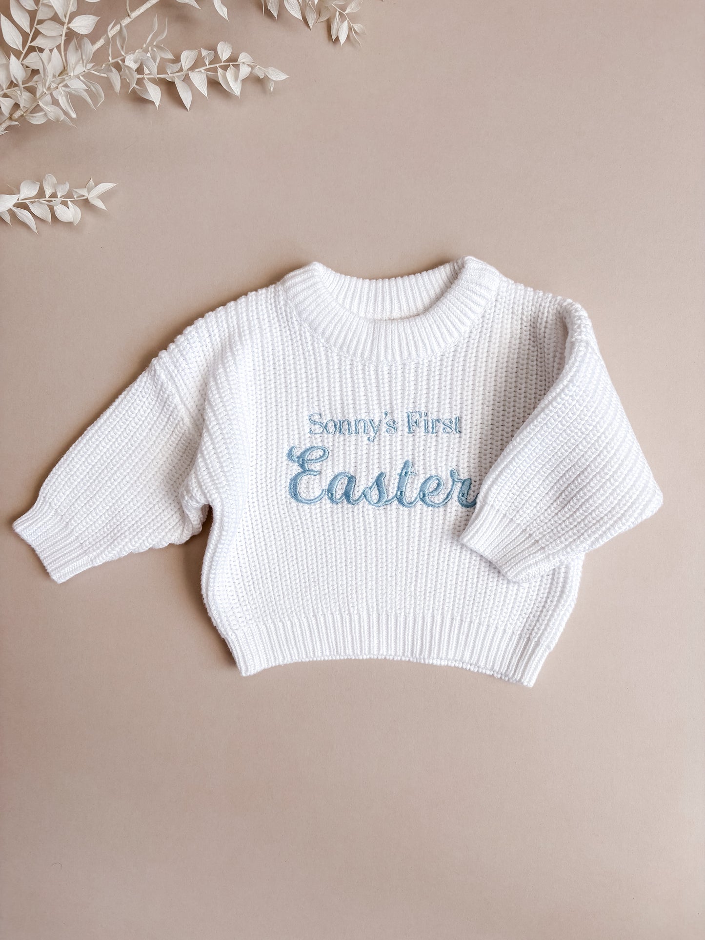 baby easter outfit - chunk knit jumper