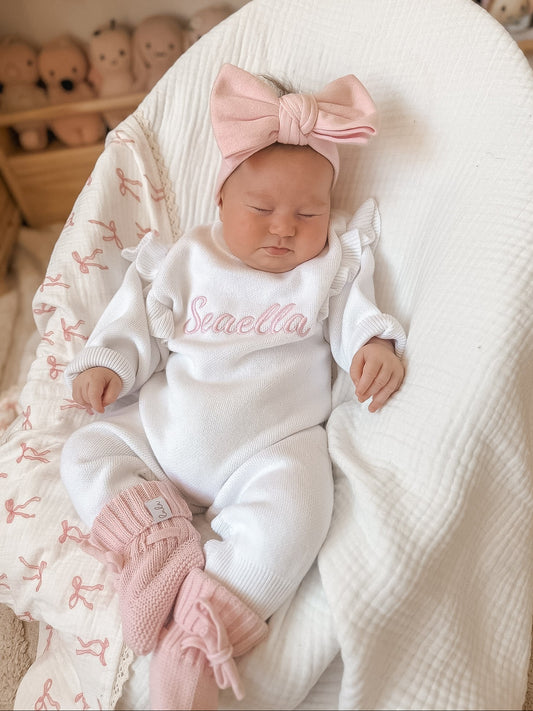baby girl coming home outfit - personalised