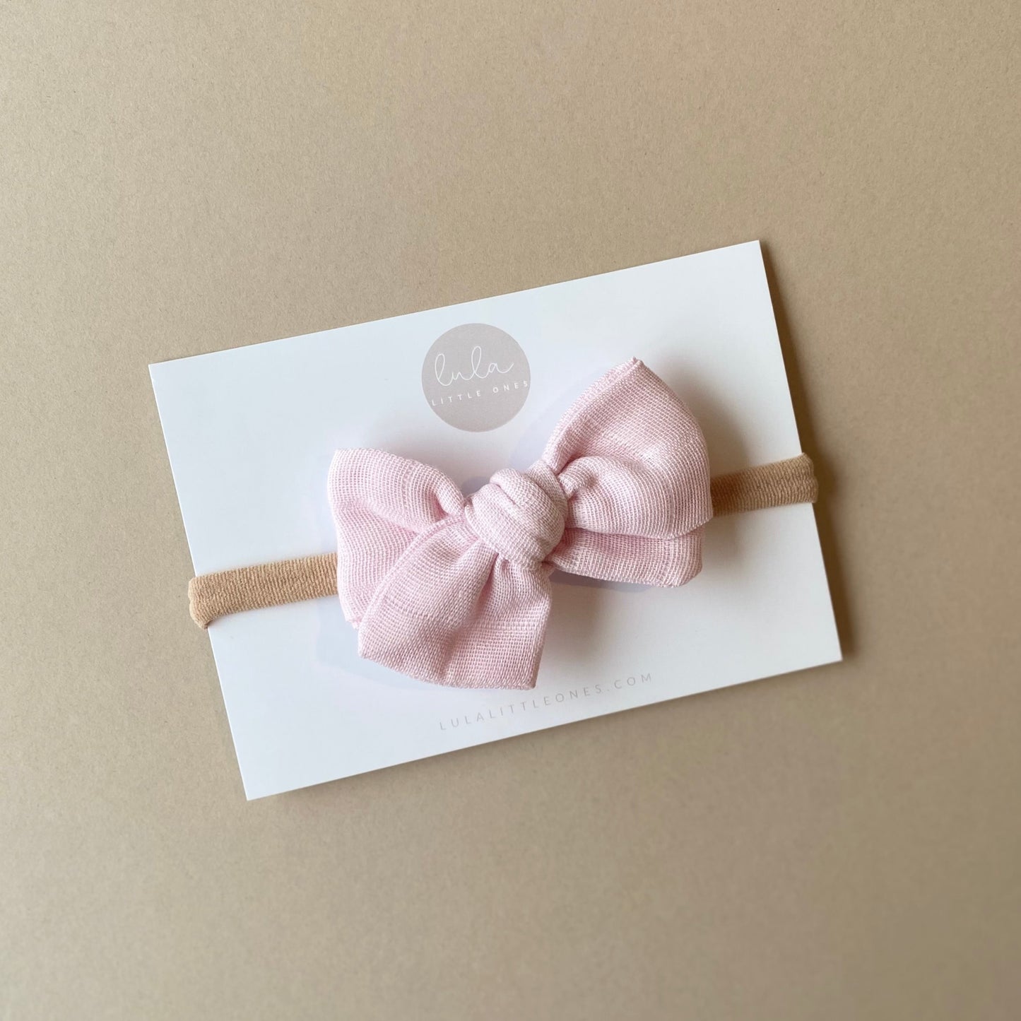 baby headband - pink bow