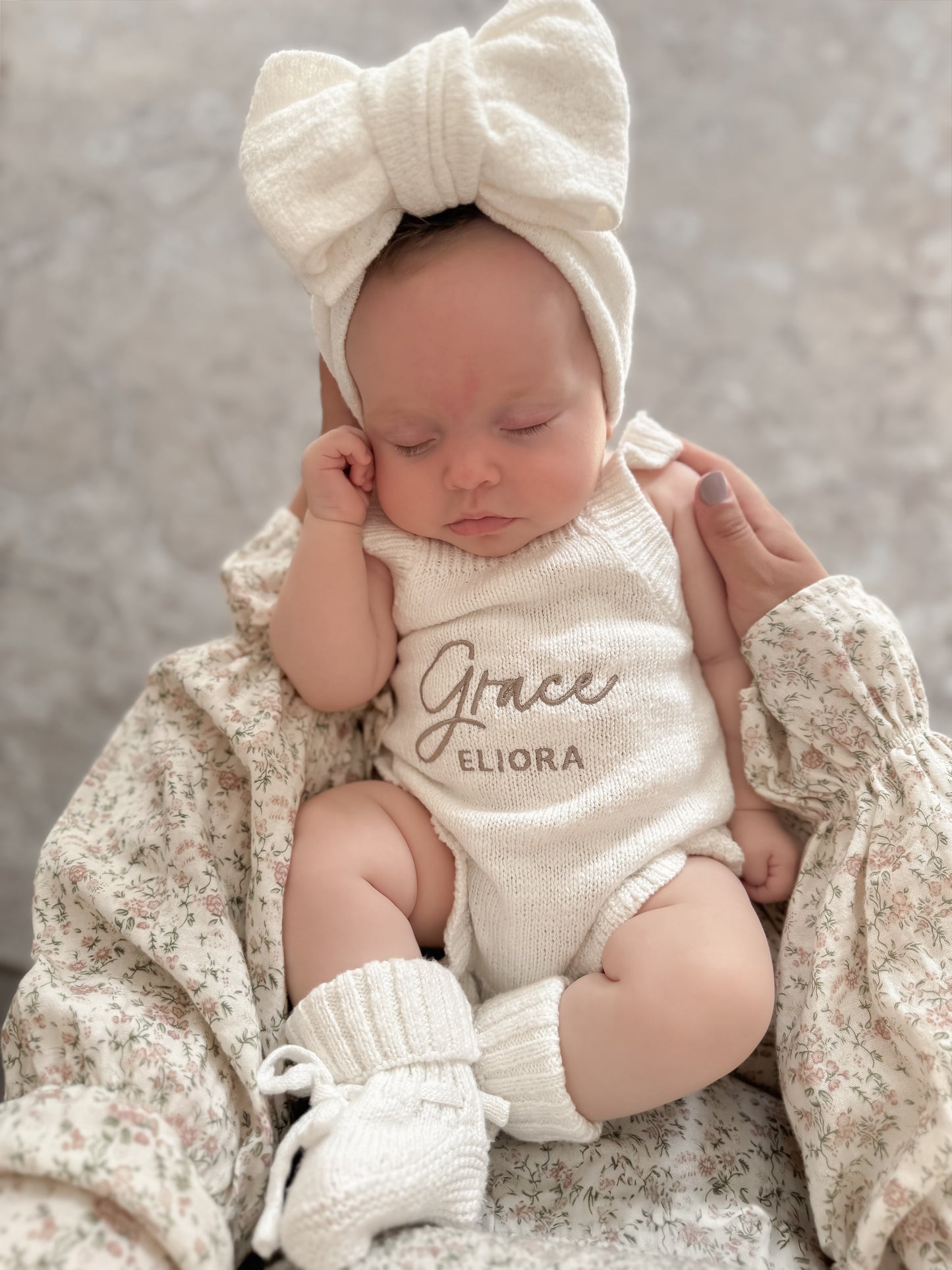 baby romper - sleeveless frill knit