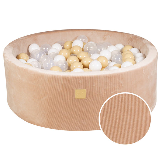 Sand Velvet Corduroy Ball Pit | Select Your Own Ball Colours