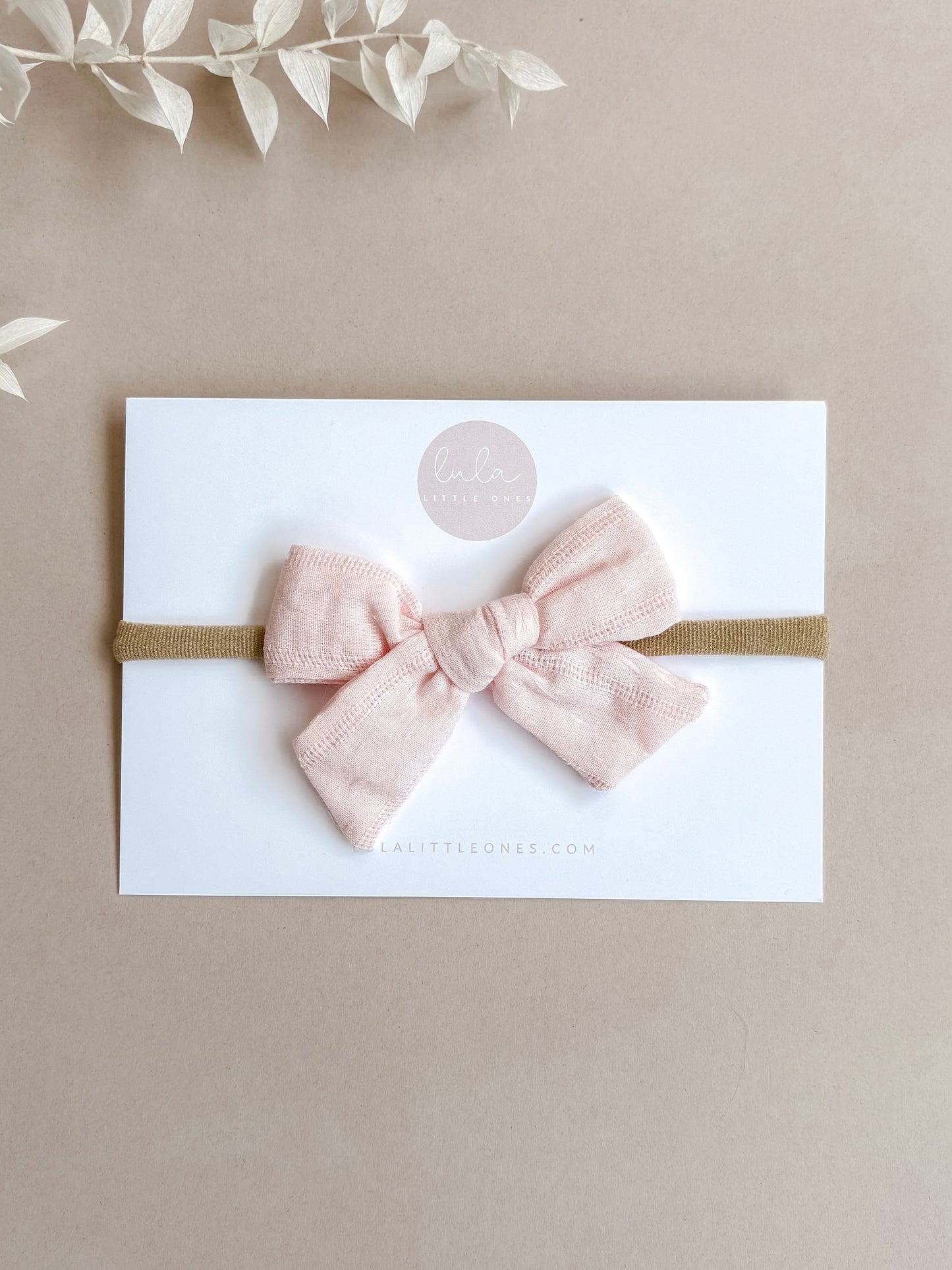 baby headband - pink bow