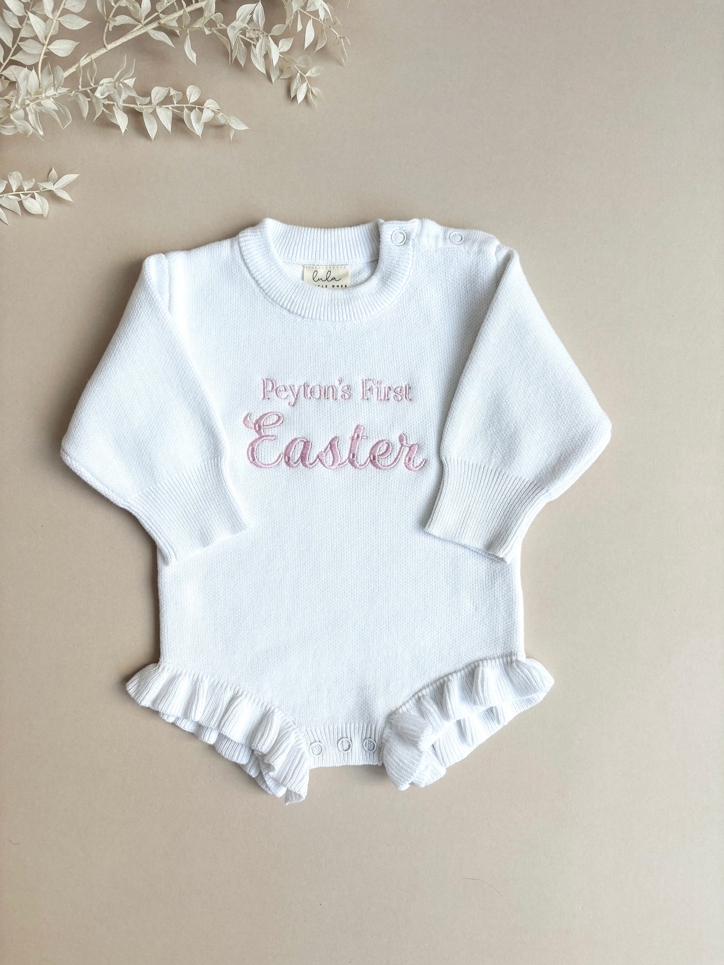 first easter baby romper outfit