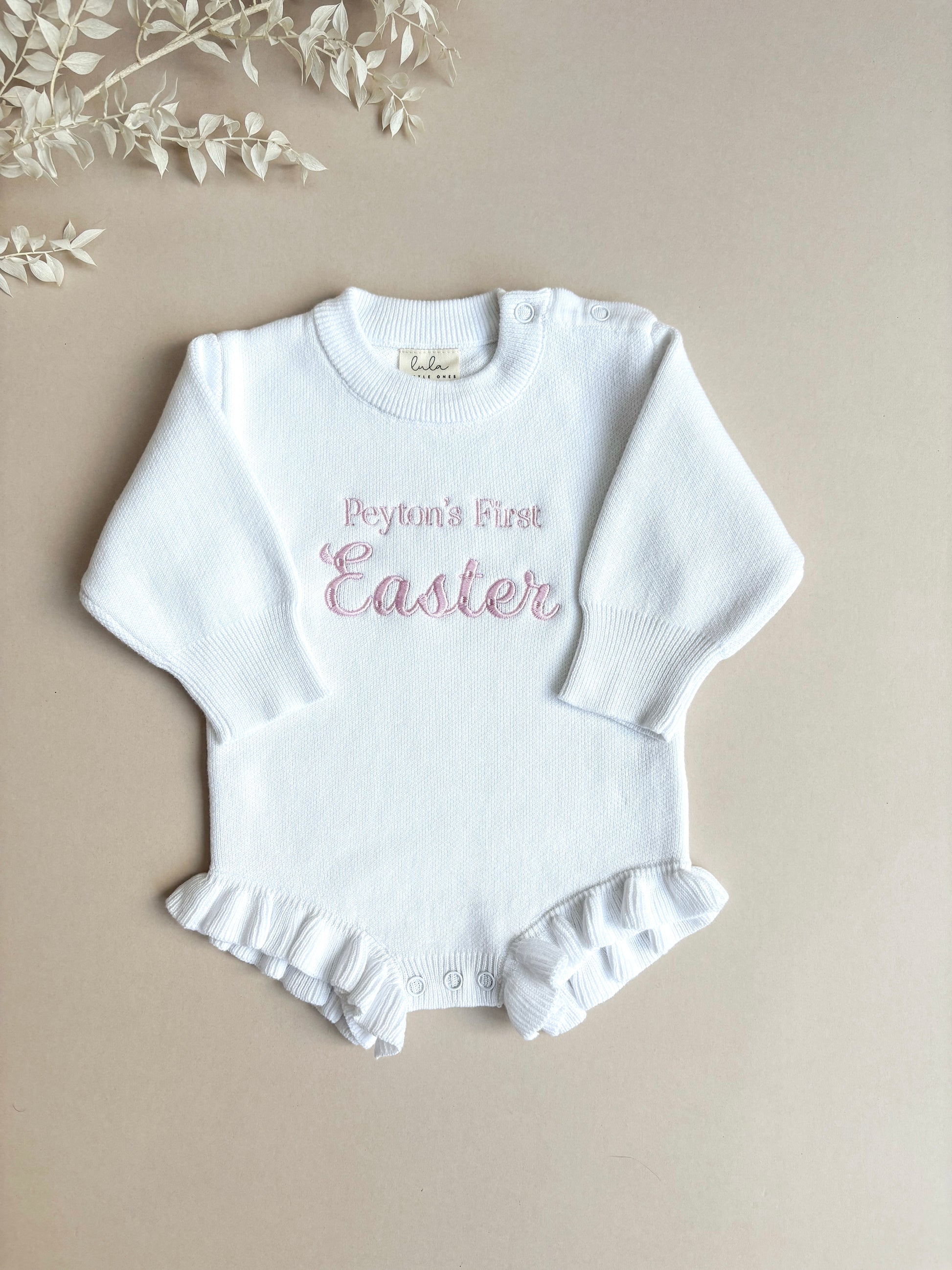 first easter baby romper outfit