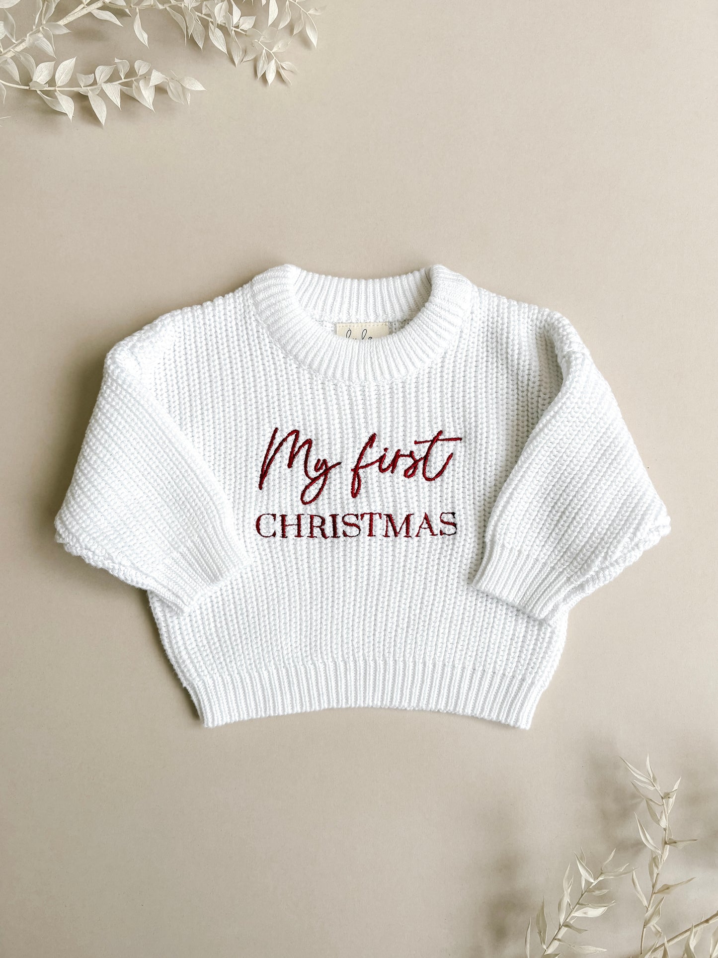 my first Christmas baby jumper