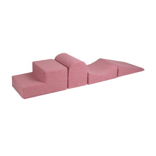 Pink Boucle Soft Play Set | 4 Elements