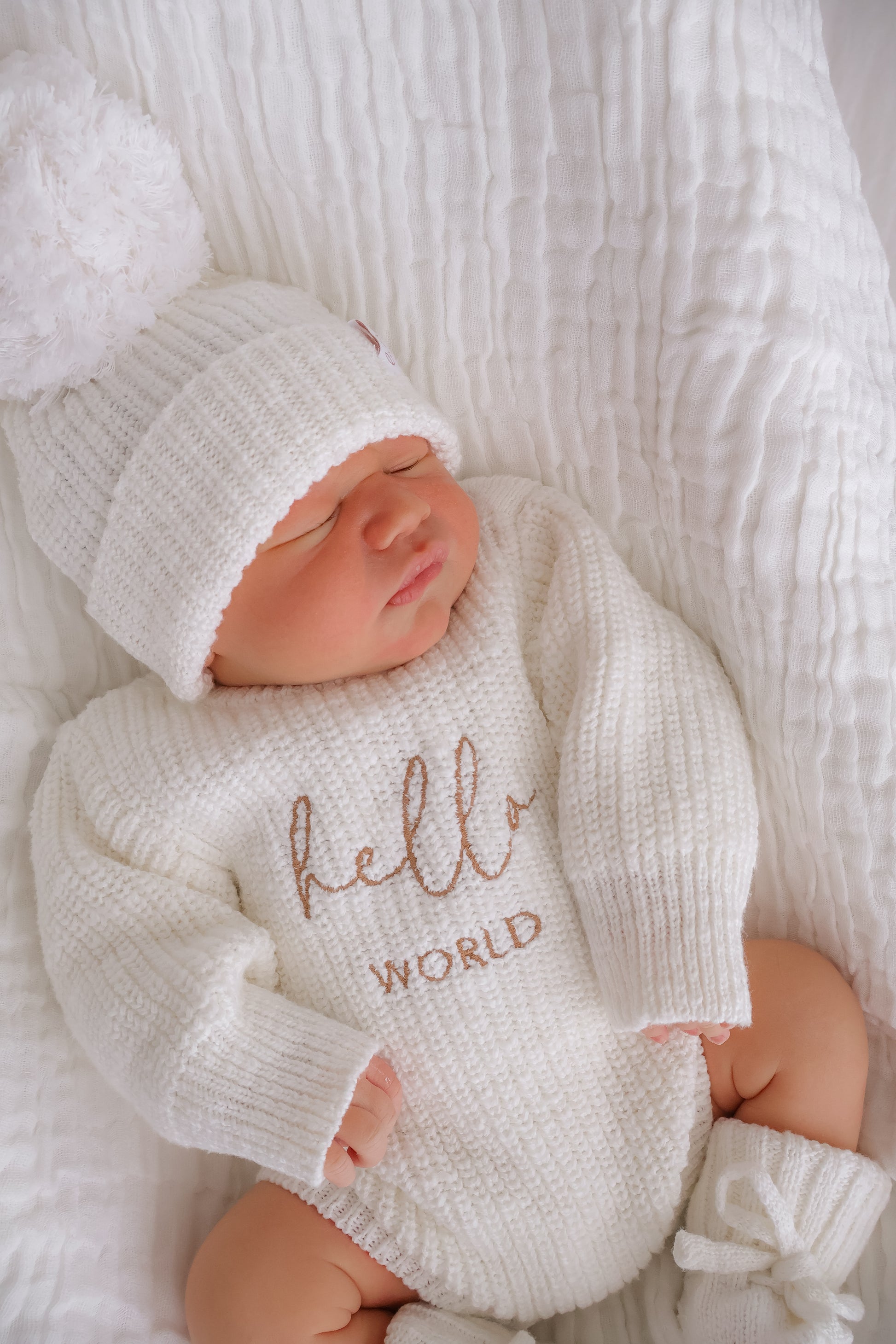 hello world baby romper