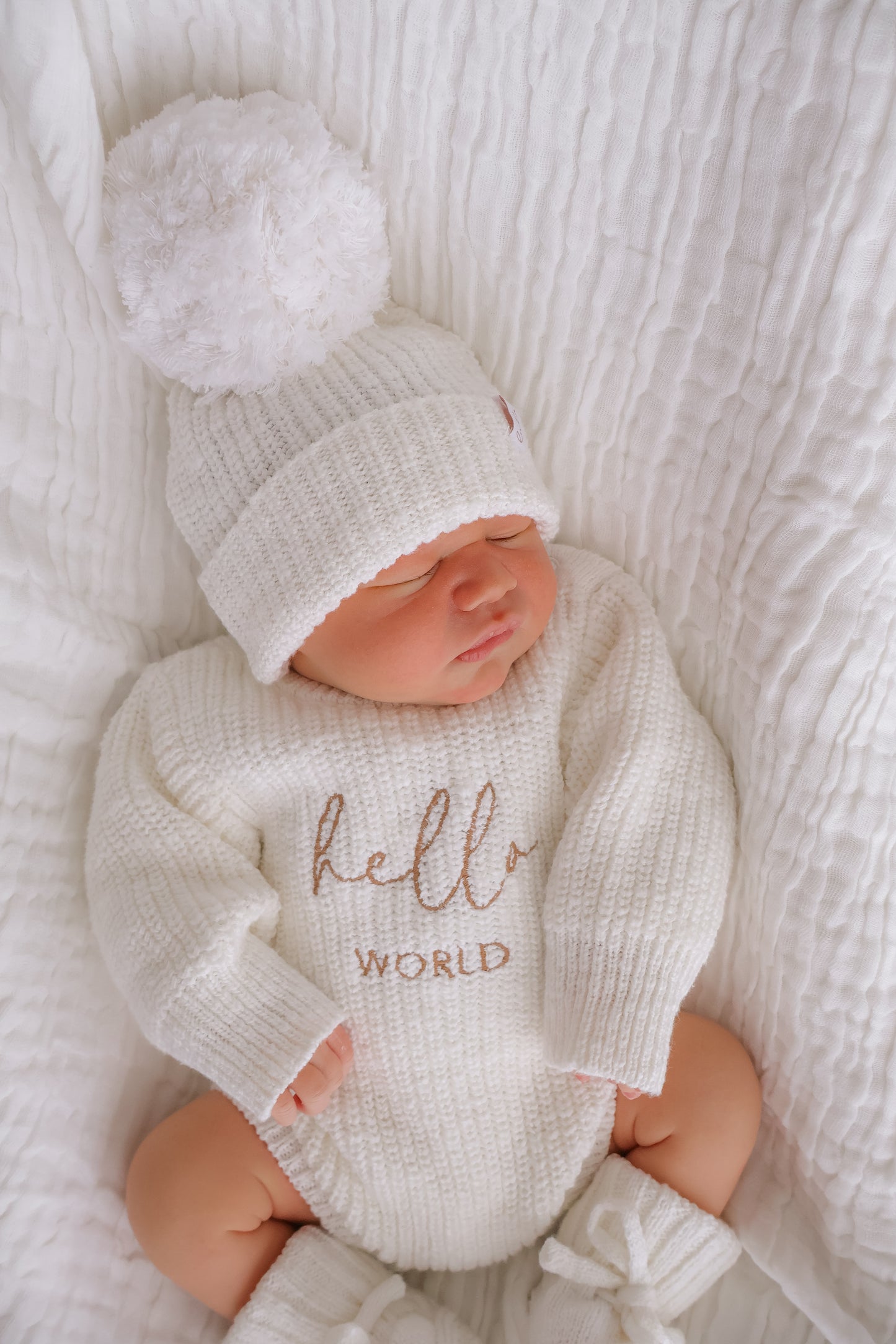 hello world baby outfit set
