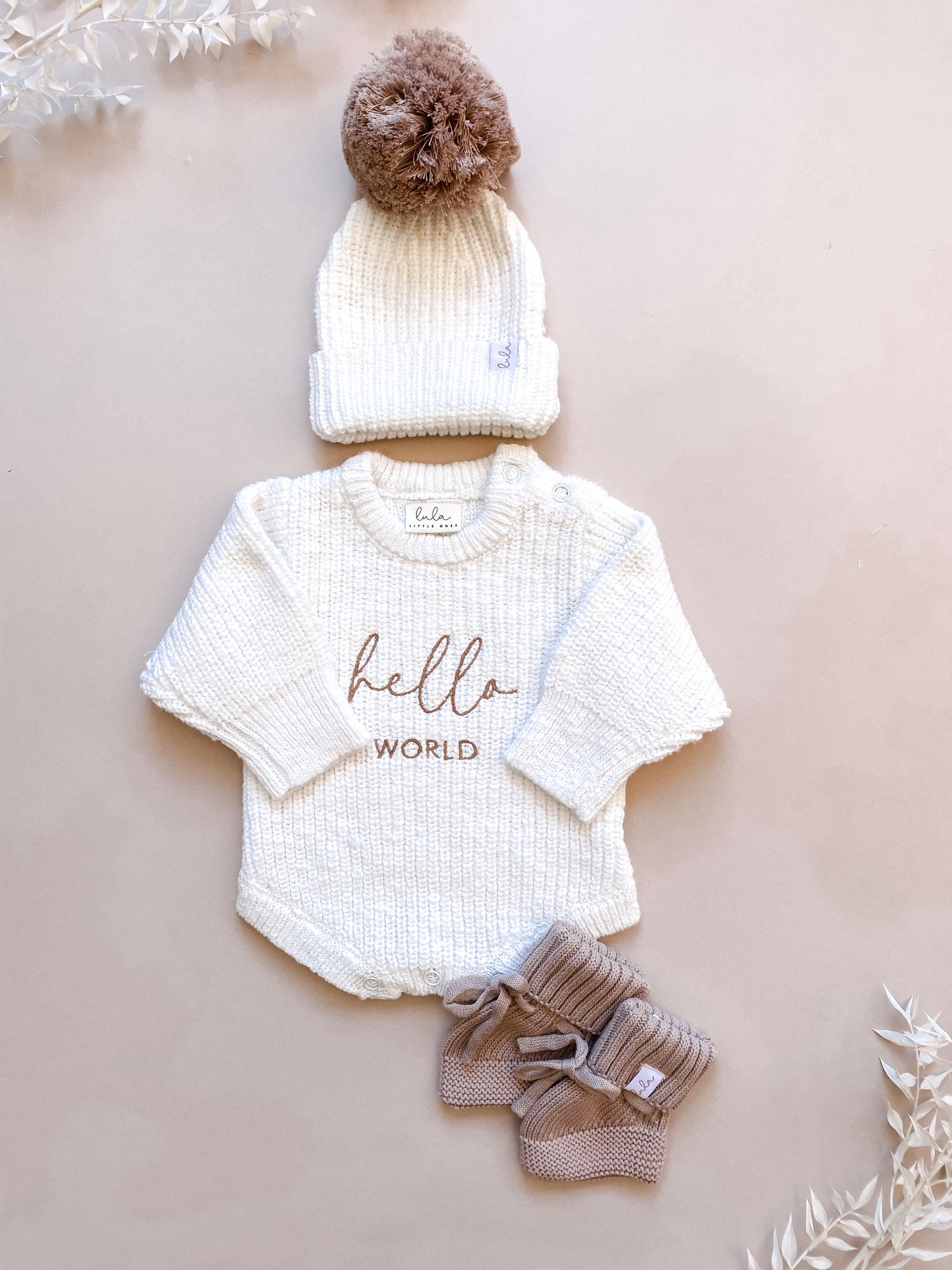 Baby Booties | Chunky Knit | Cocoa