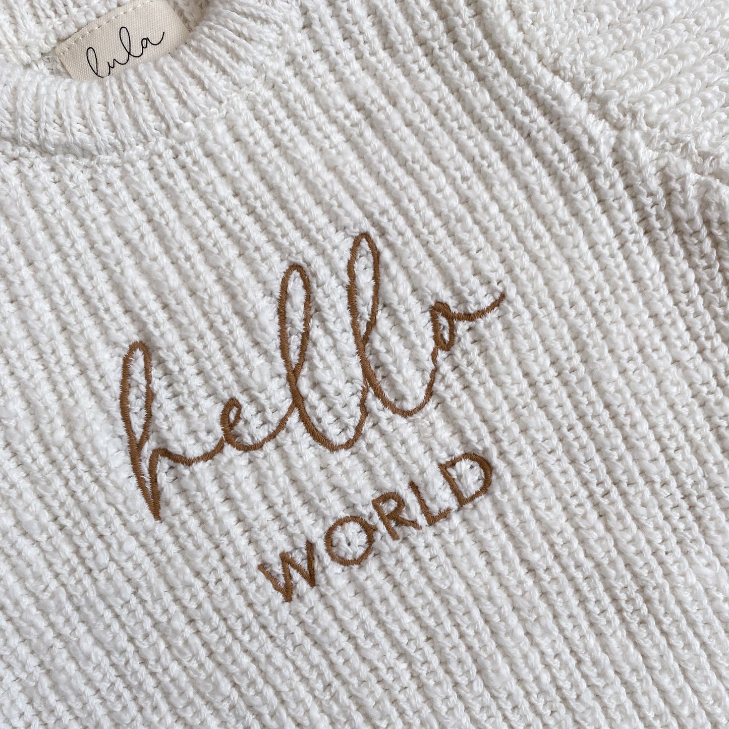 hello world newborn baby - first outfit