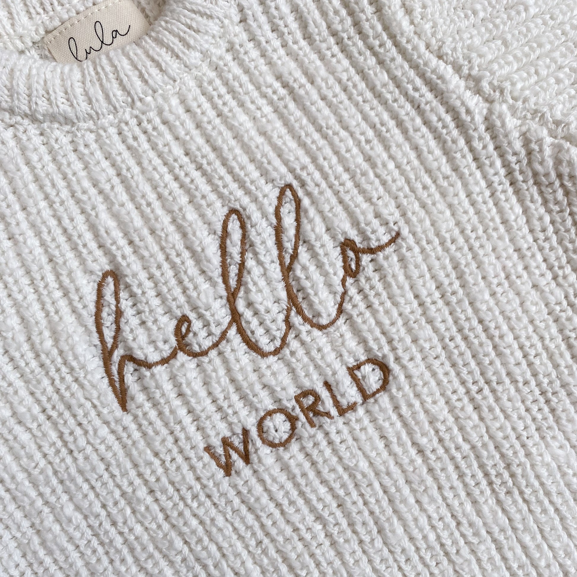 hello world newborn baby - first outfit