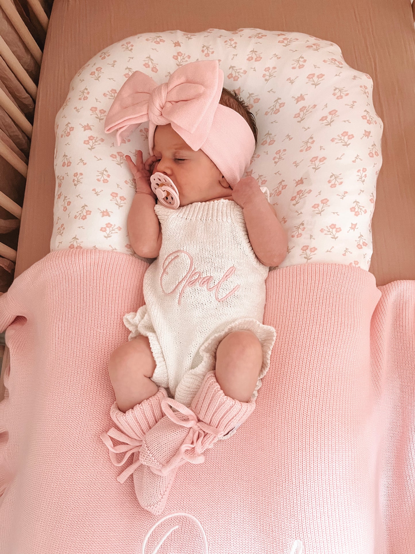 personalised baby romper - frill