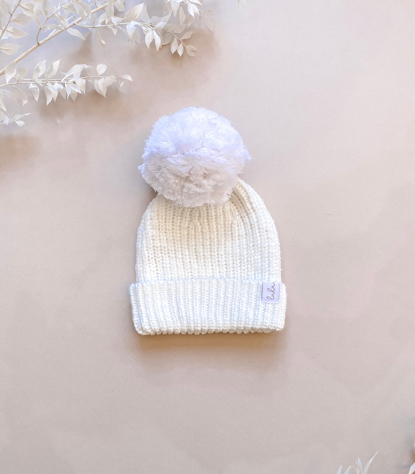 Chunky Knit Baby Hat | Ivory