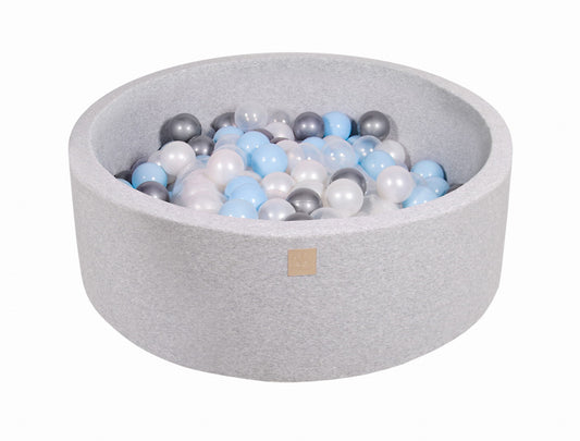 Light Grey Cotton Ball Pit | Select Your Own Ball Colours
