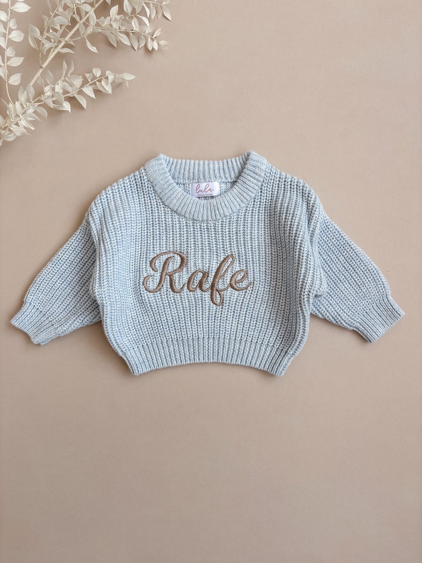 personalised baby jumper 