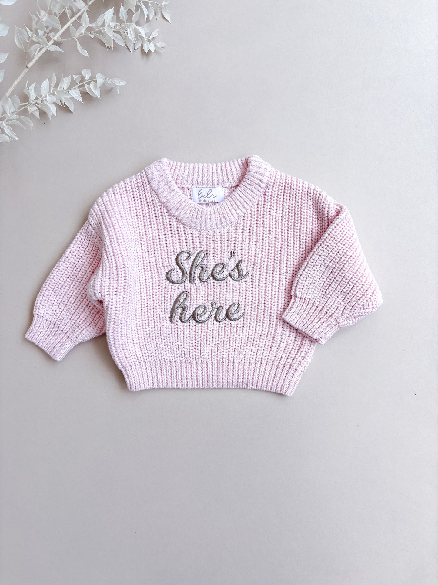 personalised baby jumper 