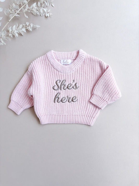 personalised baby jumper 