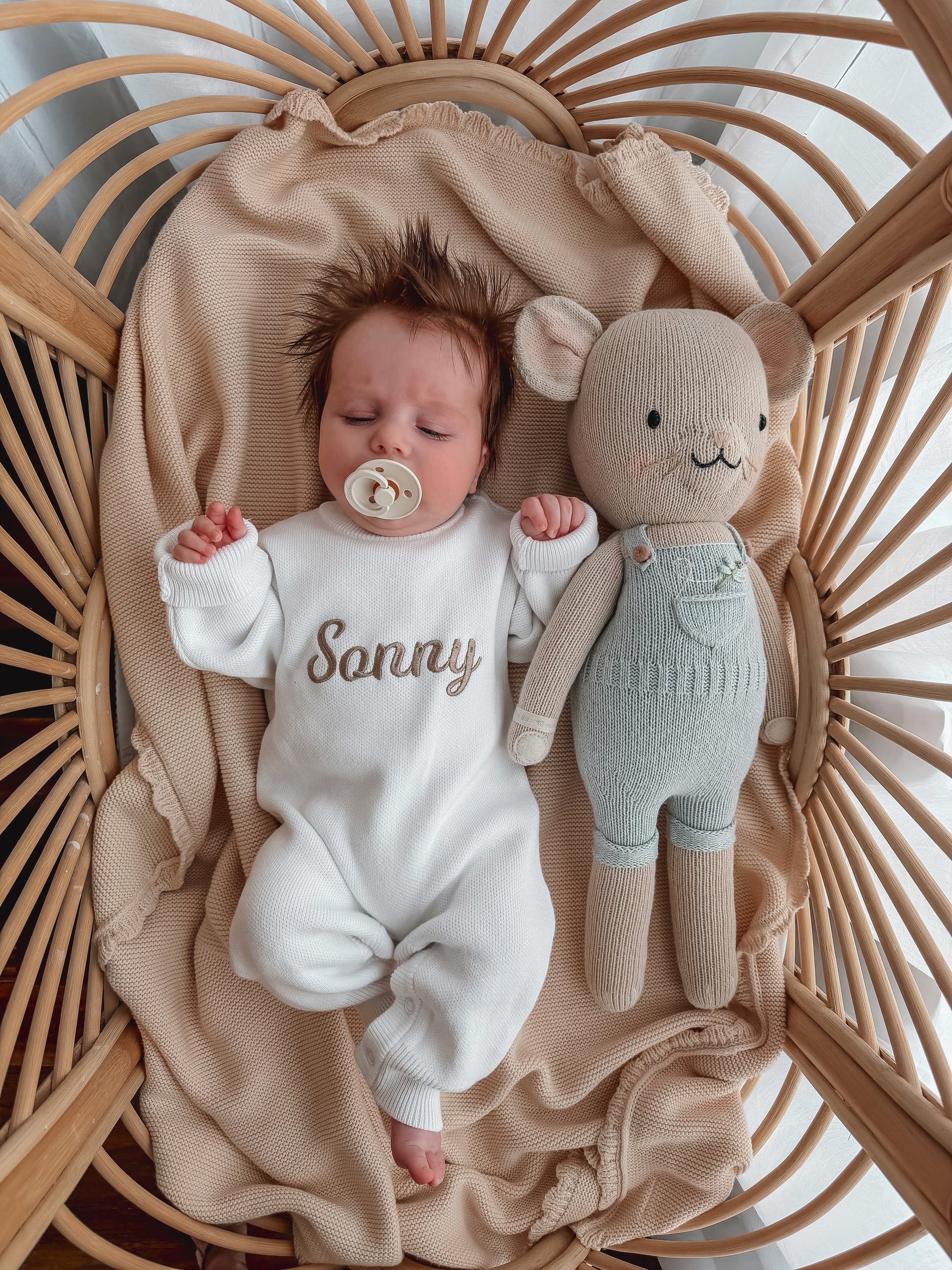 personalised baby outfit - romper - white