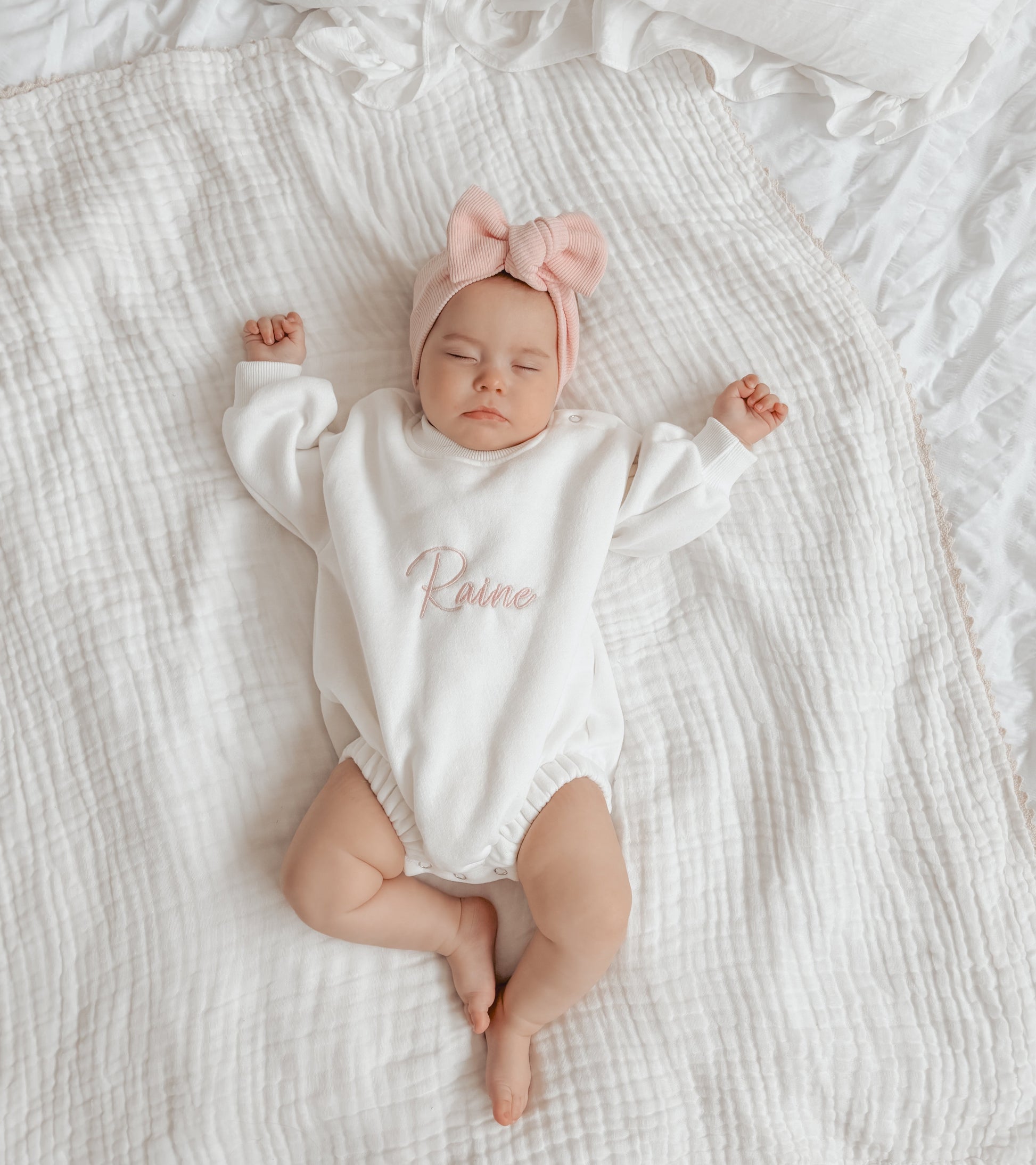 Personalised Baby Clothes Embroidered Name Romper – Lula Little Ones