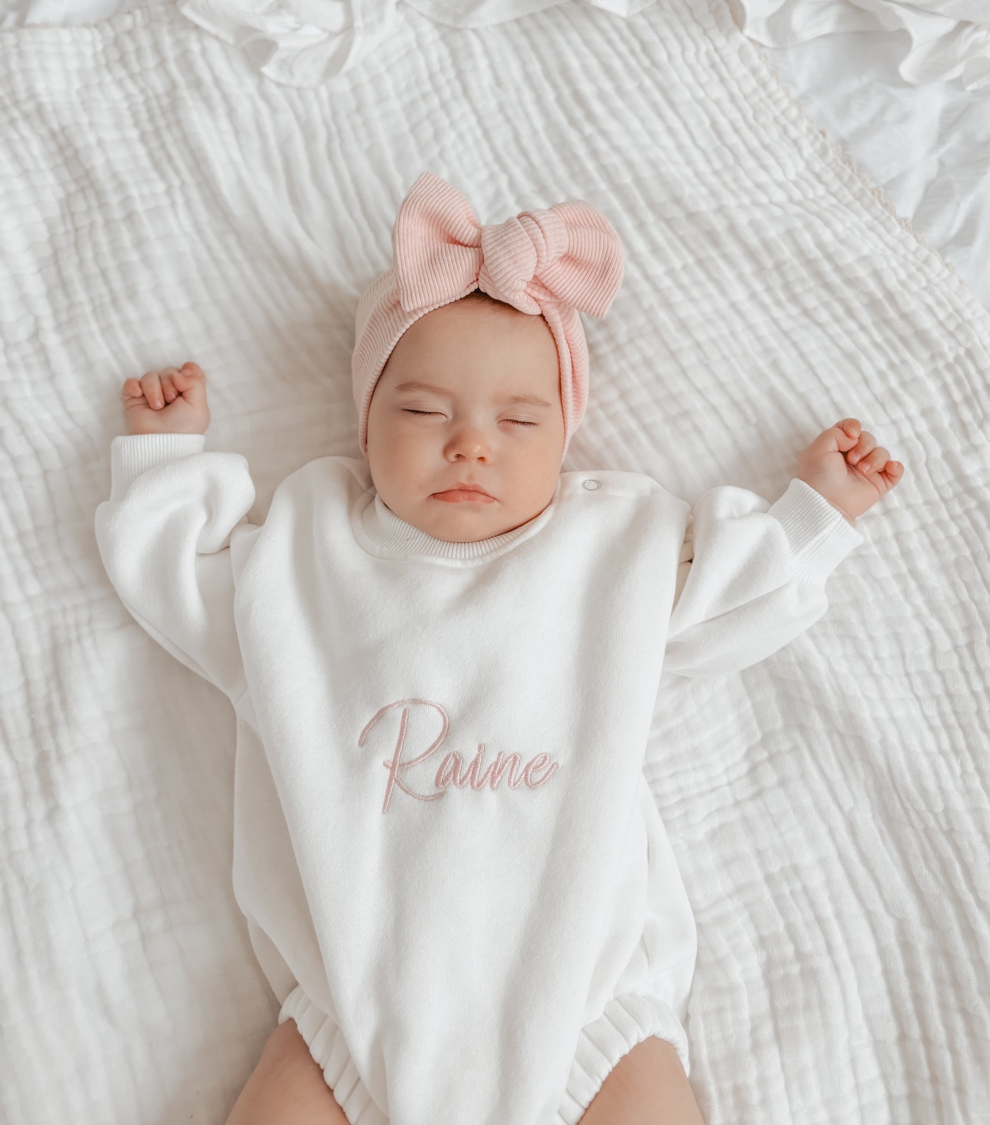 Personalised Baby Clothes Embroidered Name Romper – Lula Little Ones